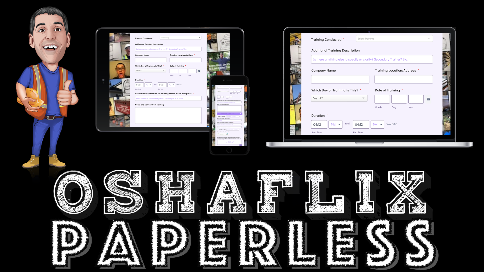 OSHAFLIX Paperless:  Safety forms to eliminate clutter and scanning!